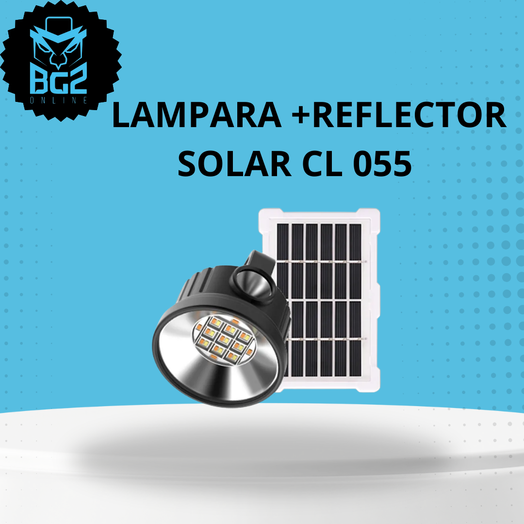 LAMPARA CON PANEL SOLAR